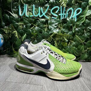 Nike Air Max Courtballistec 3.3 Mens Sz 13 Rafa Nadal Green White Sneakers